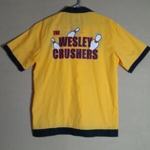 Big Bang Theory The Wesley Crushers Bowling Shirt Yellow/Black Size Medium USED